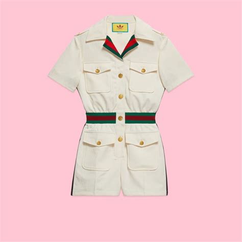 adidas gucci playsuit|Adidas x Gucci white.